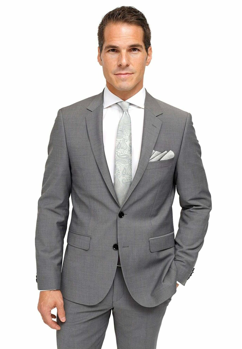 

Нагрудный платок 3-SET Gassani, цвет light grey/ silver coloured