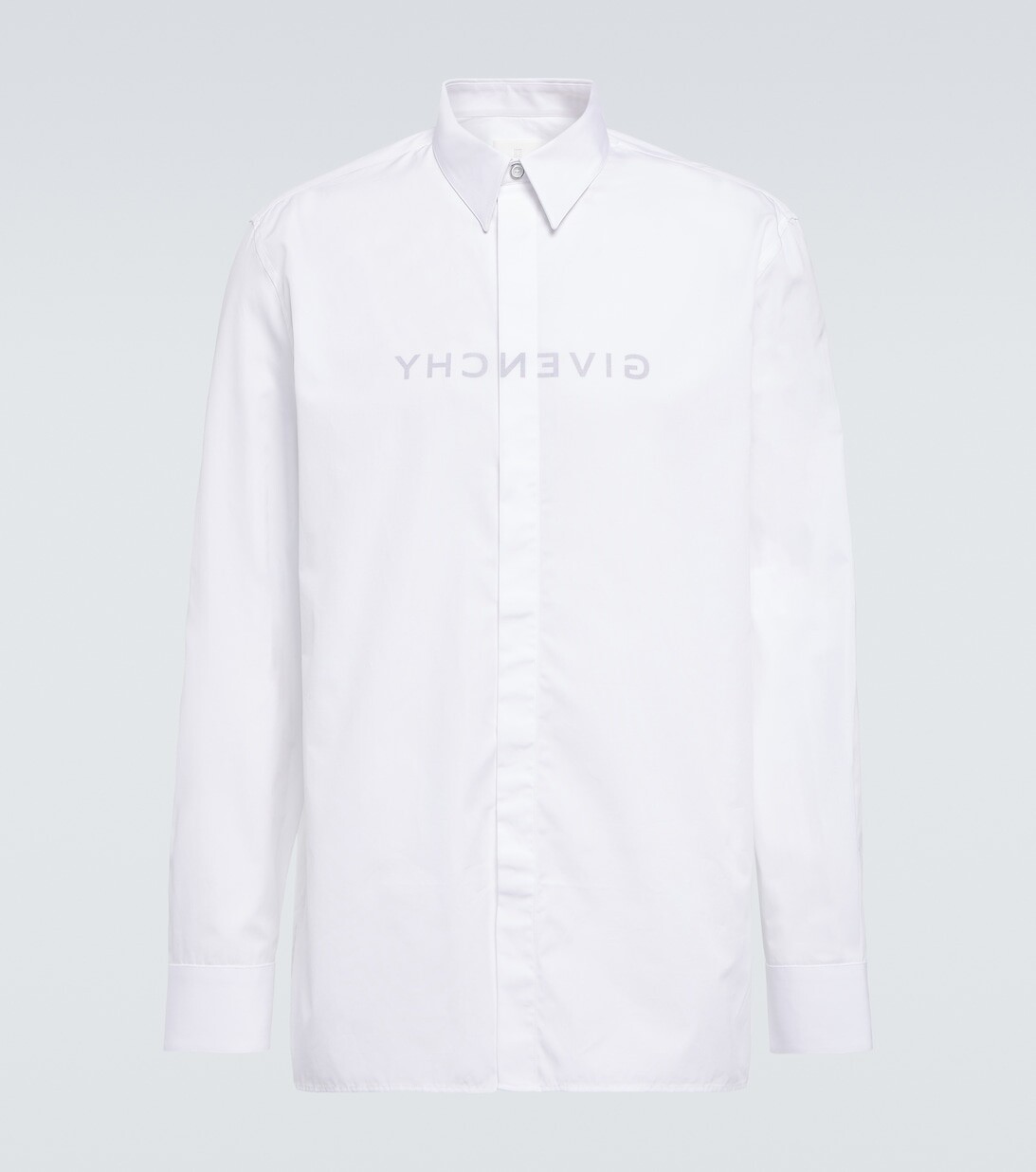 

Рубашка из хлопкового поплина с логотипом Givenchy, белый