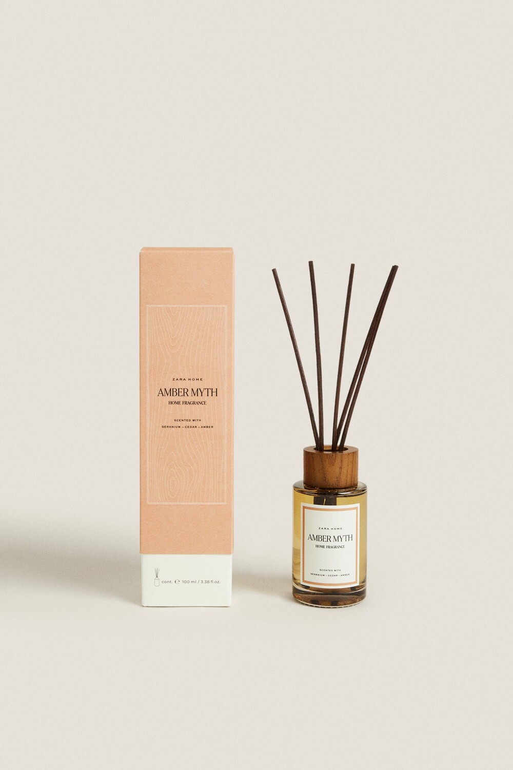 

(100 мл) amber myth reed diffuser Zara, оранжевый