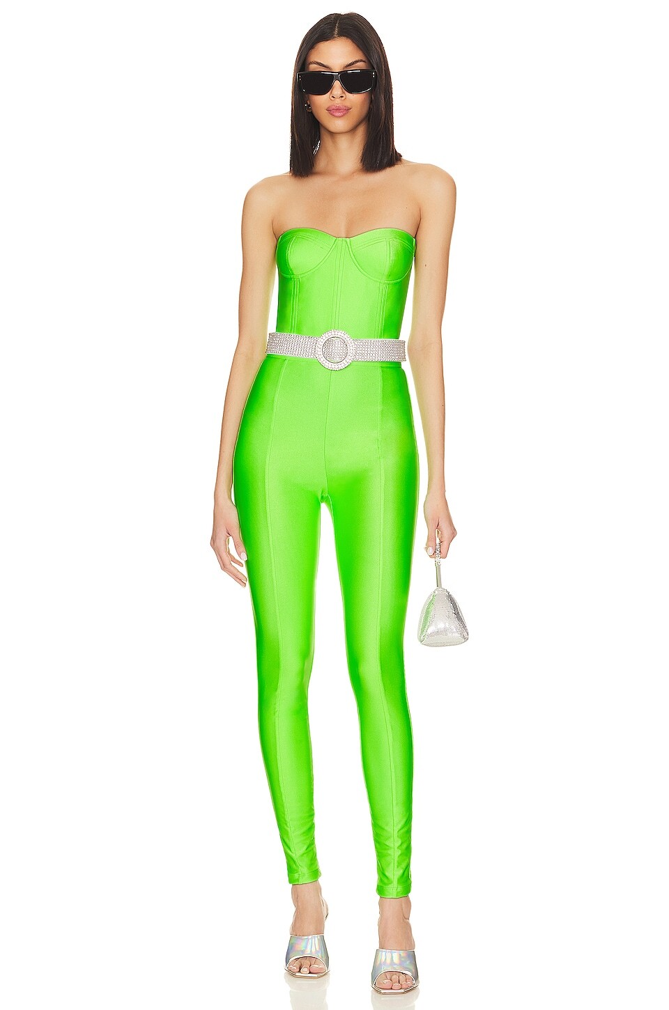 

Комбинезон The New Arrivals by Ilkyaz Ozel Monique Strapless, цвет Acid Green