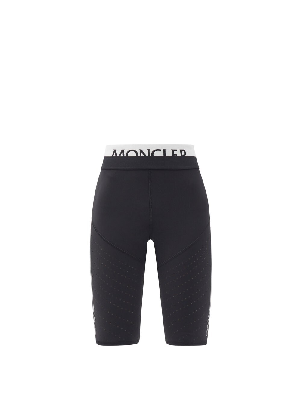 

Велосипедки из жаккардового джерси с логотипом Moncler, черный