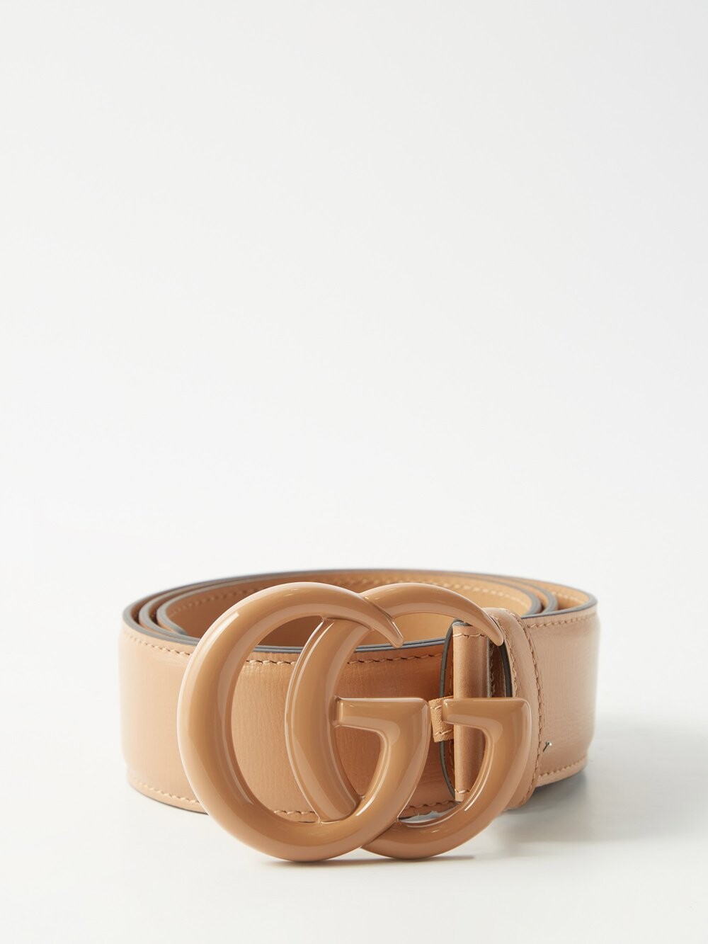 

Кожаный ремень с узором gg marmont Gucci, розовый