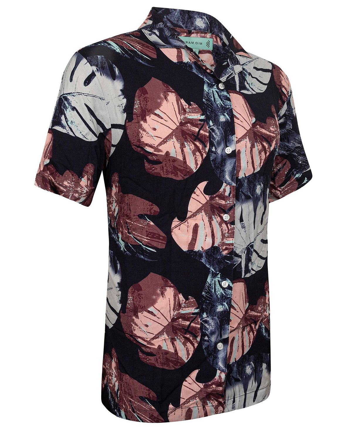 Мужская повседневная гавайская рубашка на пуговицах – с коротким рукавом – больших размеров Mio Marino рубашка мужская с принтом кокосового дерева гавайская пляжная повседневная с коротким рукавом на пуговицах гавайская кокосовая елка лет