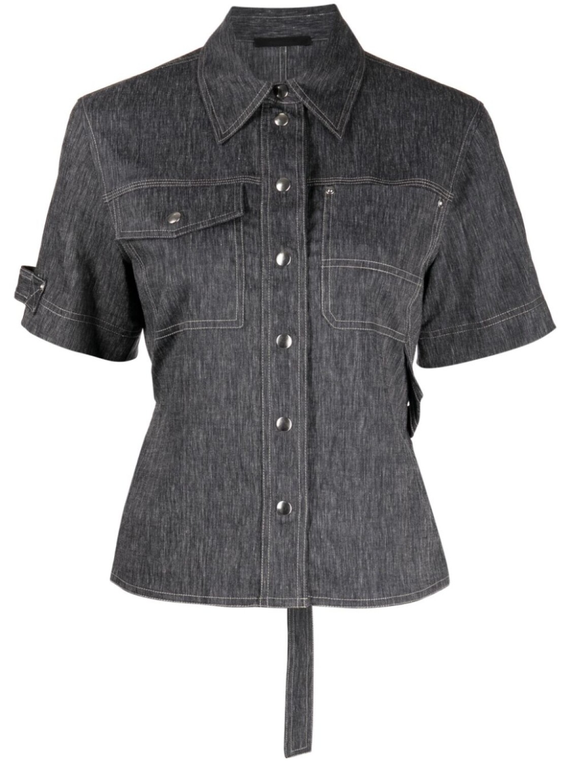 

Helmut Lang рубашка Utility с короткими рукавами, серый