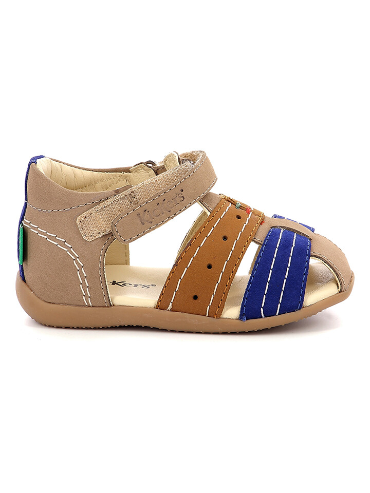 

Полусандалии Kickers Leder Bigbazar 2, цвет Beige/Blau/Hellbraun
