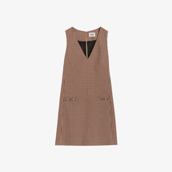 

Платье мини Rachel в клетку из эластичной ткани Claudie Pierlot, цвет divers