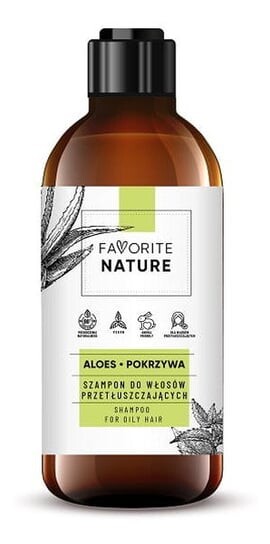 

Шампунь Favorite Nature для жирных волос - Алоэ и Крапива 400мл
