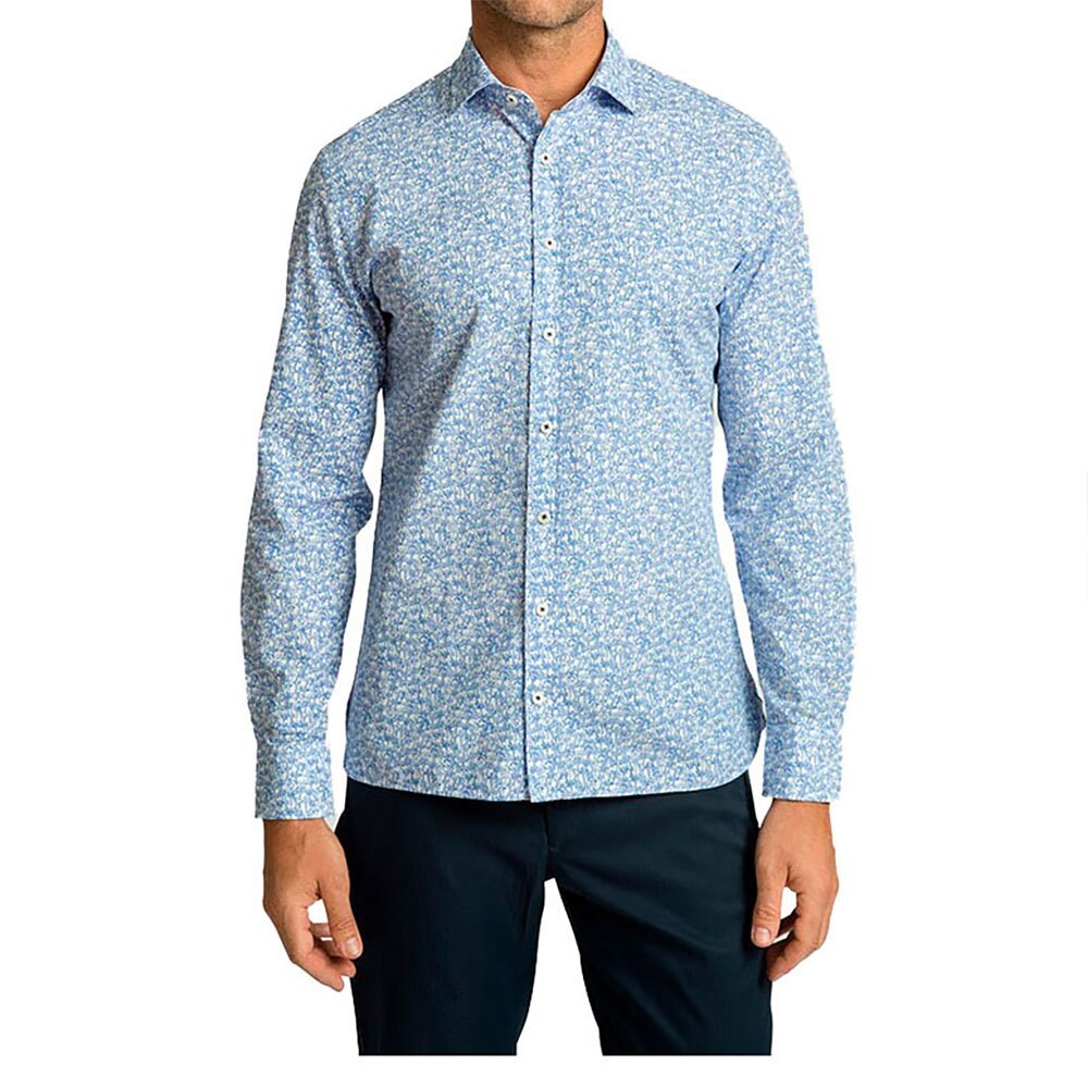 

Рубашка с длинным рукавом Hackett Palmtree Print, синий
