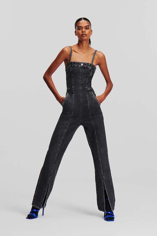 

Джинсовый комбинезон Karl Lagerfeld Jeans, серый