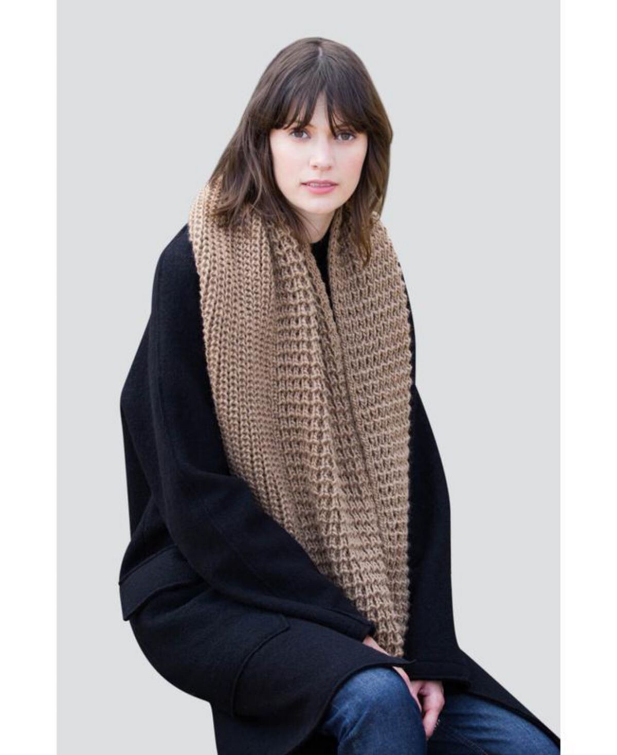 

Женский шарф London Infinity Marcella, коричневый