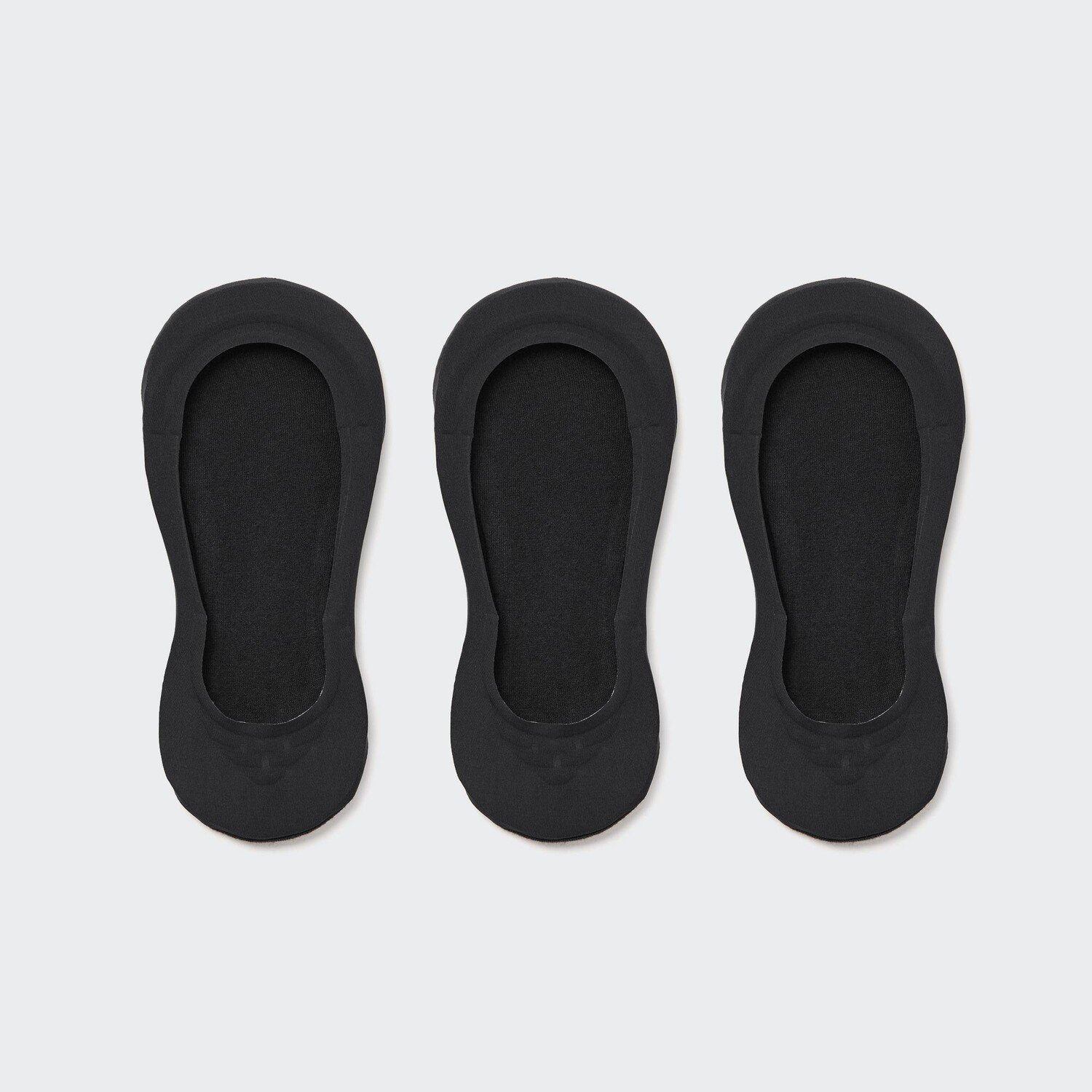 

Прозрачные невидимые носки для неявки (три пары) Uniqlo, черный