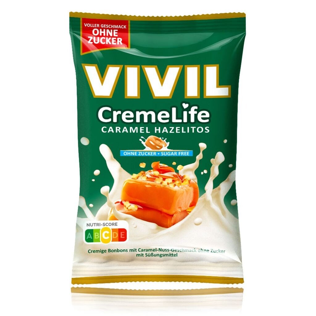 

VIVIL Creme Life Карамельные кремовые конфеты Hazelitos без сахара | 110г Vivil A. Müller