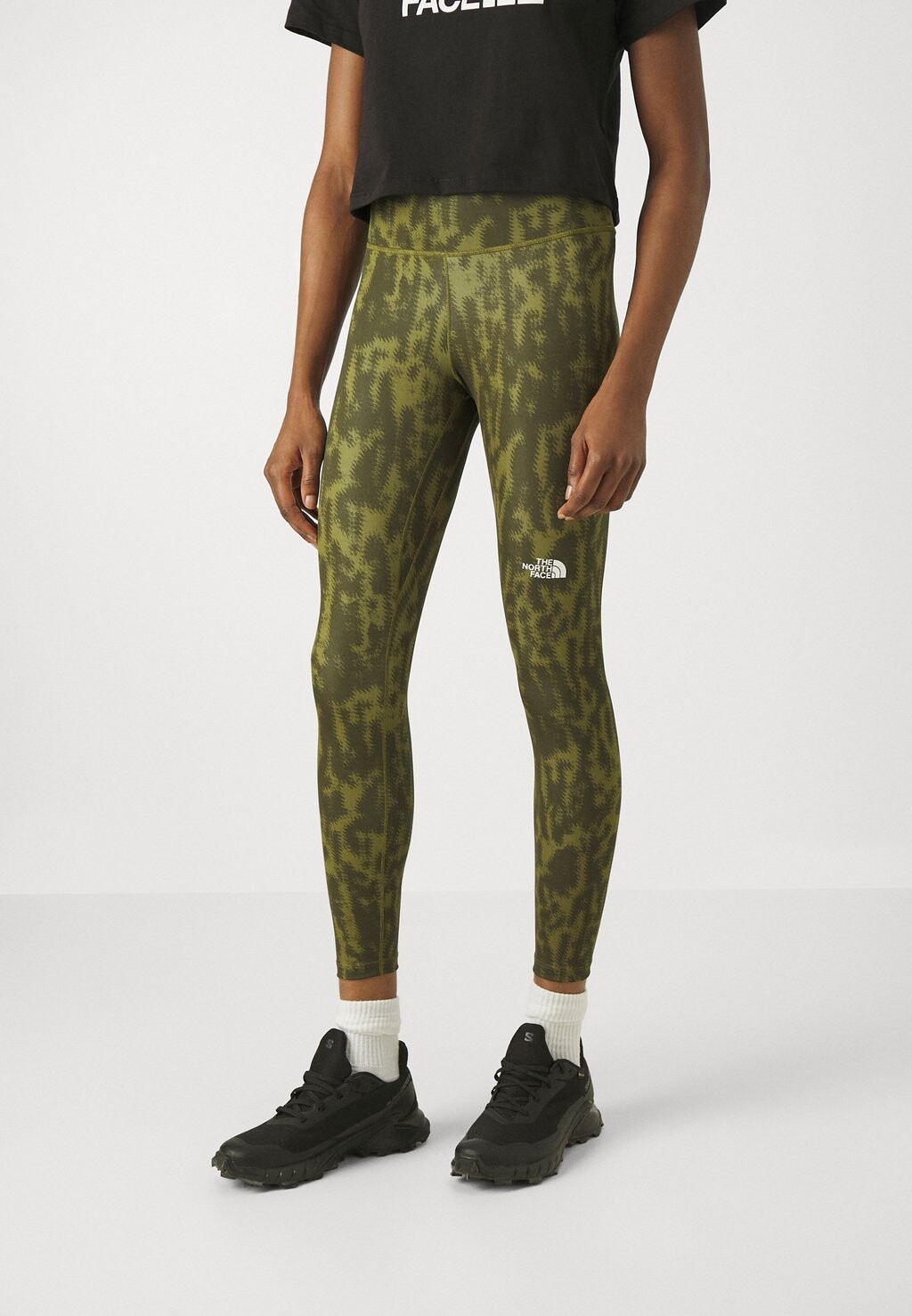 

Леггинсы FLEX HIGH RISE PRINT The North Face, цвет forest olive