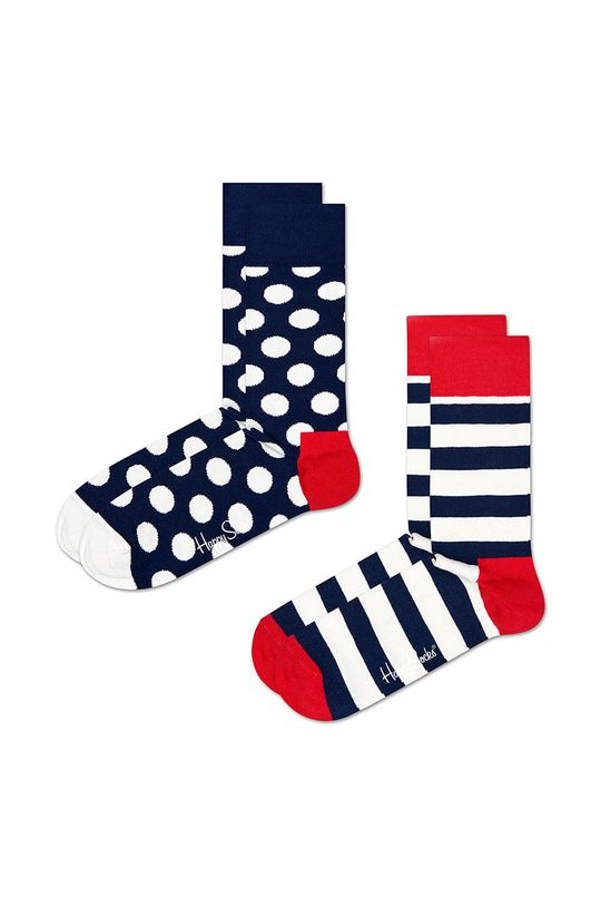 цена 2 пары носков Happy Socks, мультиколор