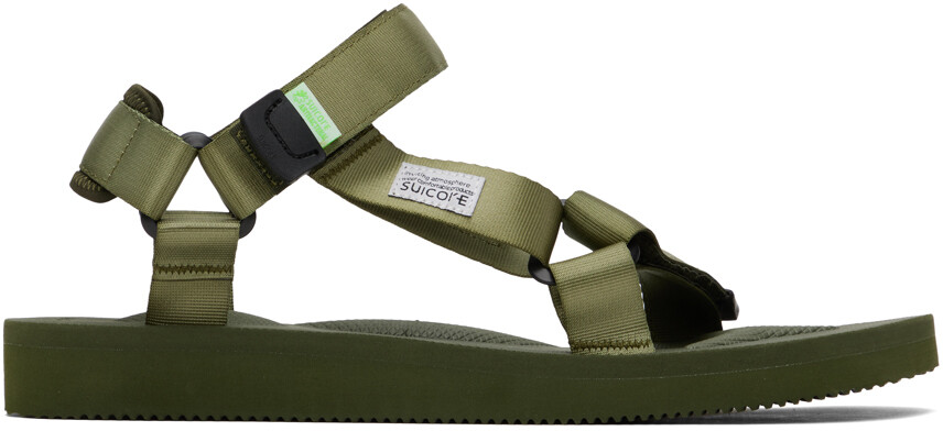 

Сандалии цвета хаки DEPA-Cab Suicoke, Серый