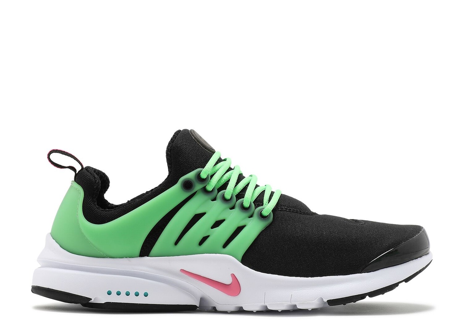 

Кроссовки Nike Presto Gs 'Black Green Strike', черный