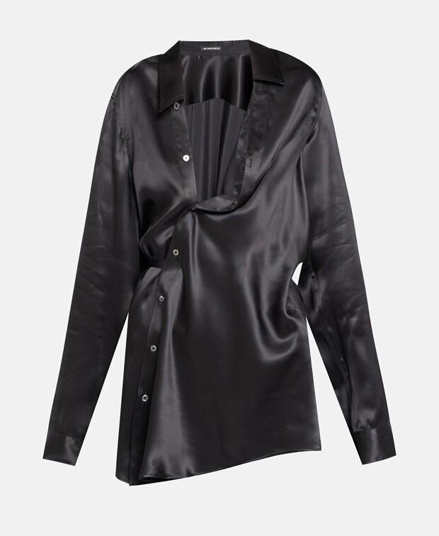 

Шелковая блузка Ann Demeulemeester, черный