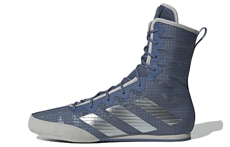 

Кроссовки Box Hog 4 унисекс высокие серые/синие Adidas