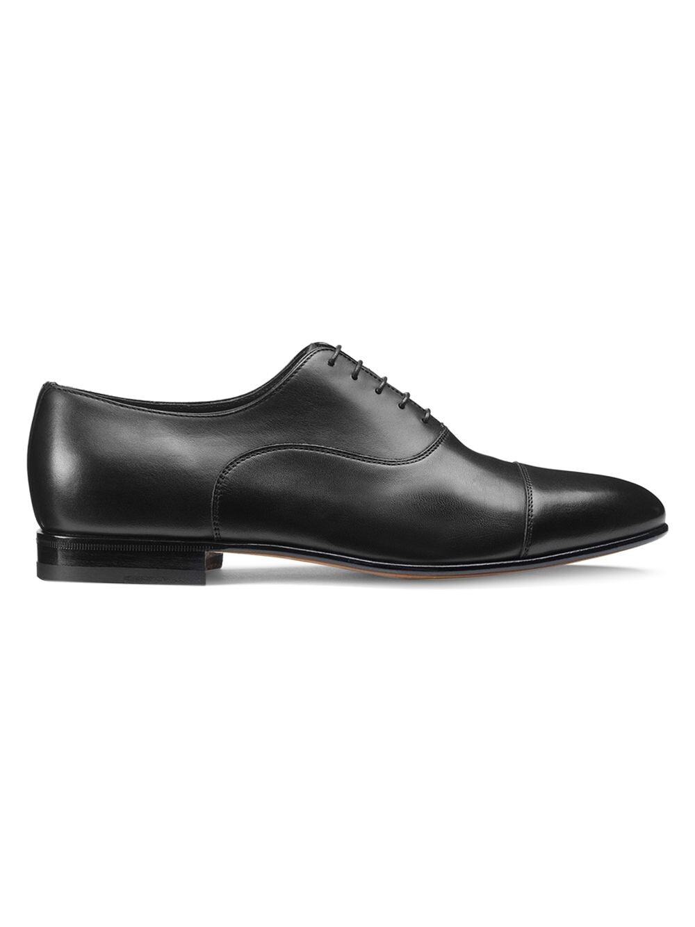 

Кожаные оксфорды с закрытым носком Santoni, черный