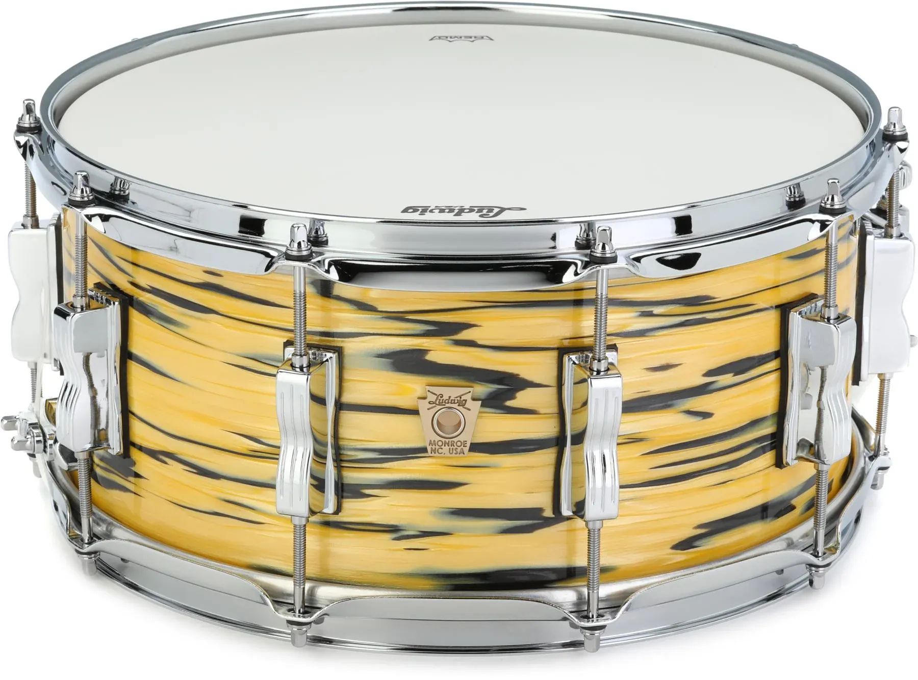 Классический кленовый малый барабан Ludwig — 6,5 x 14 дюймов, Lemon Oyster  – заказать с доставкой из-за рубежа через онлайн-сервис «CDEK.Shopping»