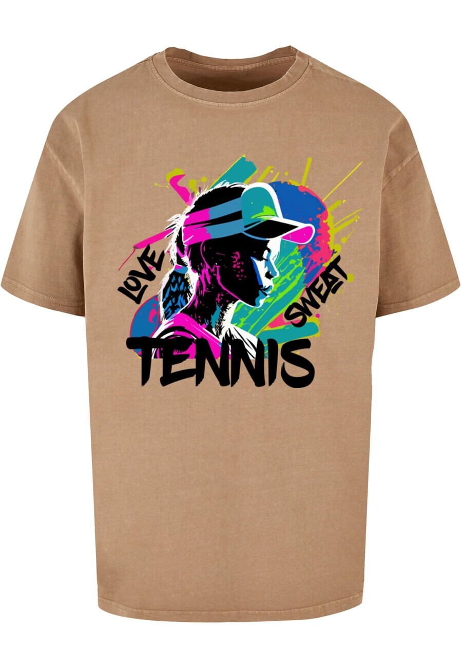 

Футболка Merchcode TENNIS LOVE, цвет Chamois