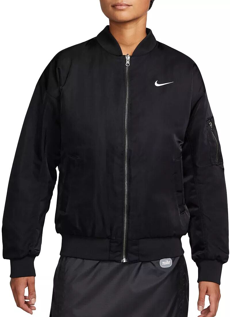 

Женский двусторонний университетский бомбер Nike Sportswear, черный