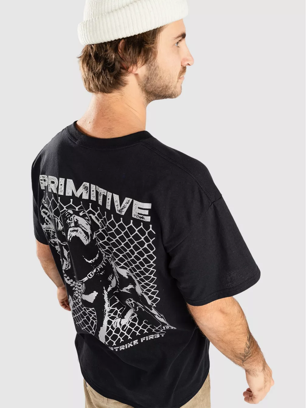 

Предупреждающая футболка Primitive, черный