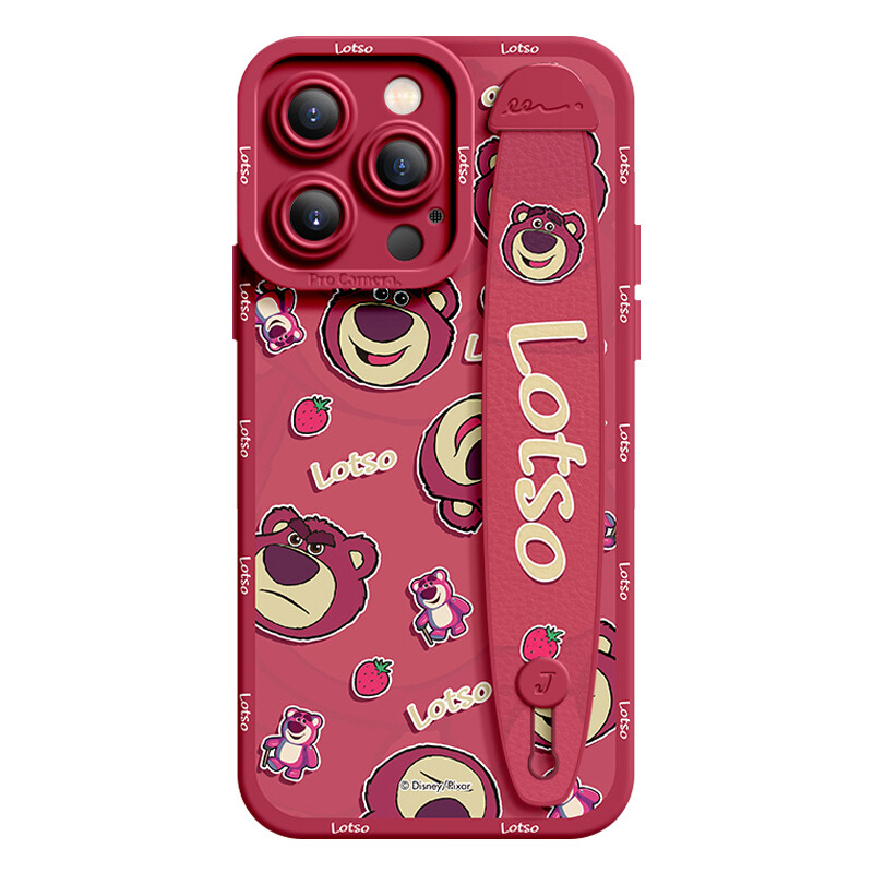 

Super Mouse Серия «История игрушек» Чехол для телефона, Camellia red/strawberry bear/wristband holder