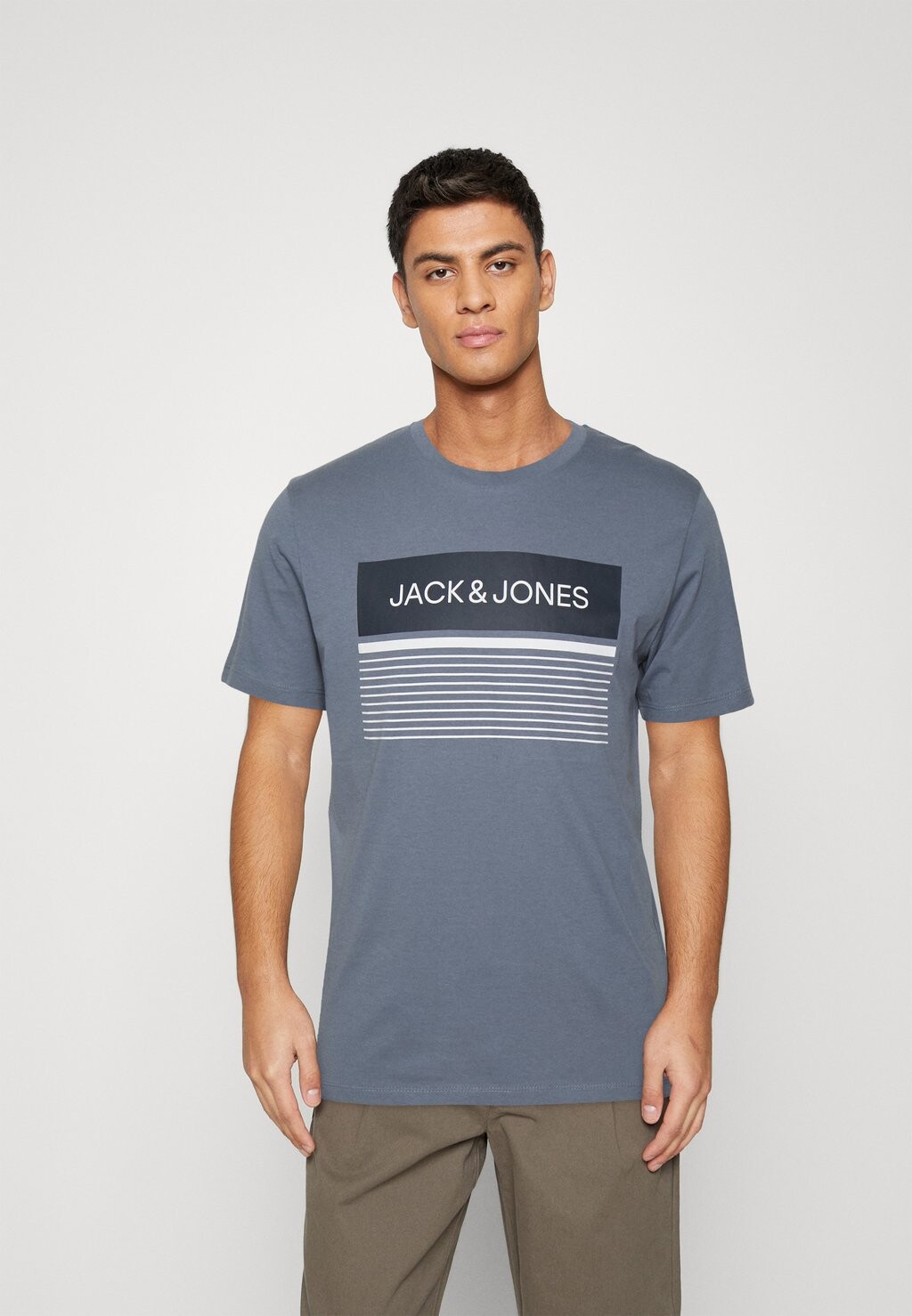 

Футболка с принтом Jack & Jones, синий