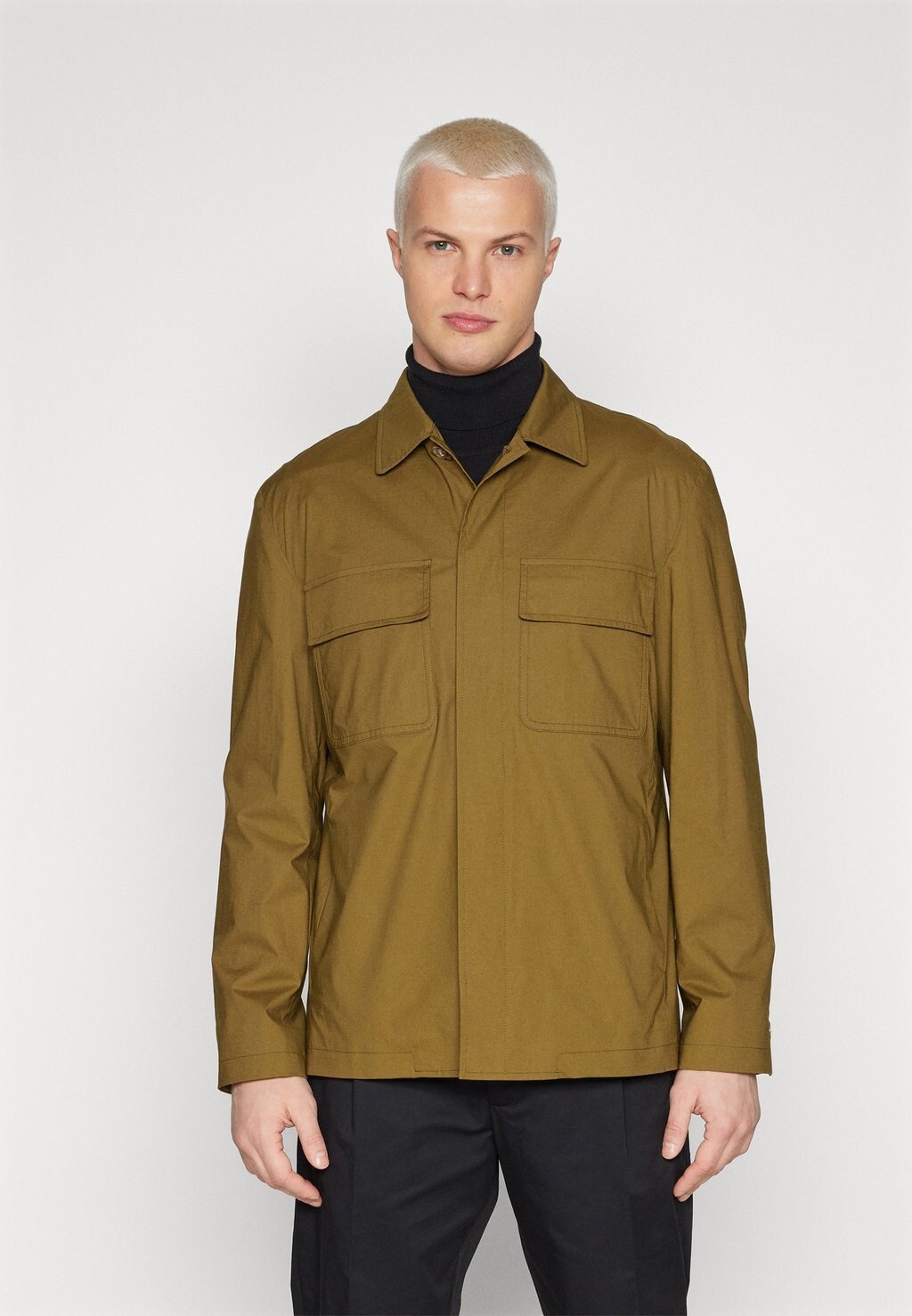 

Деловая рубашка GIACCA CAMICIA LARDINI, цвет dark green