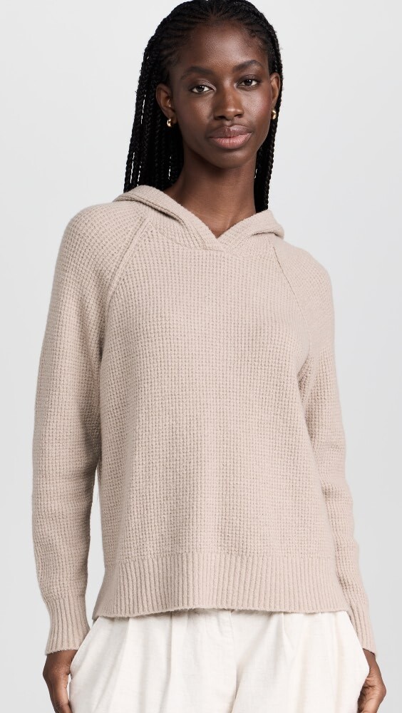 

Свитер James Perse Thermal Knit Hooded, нюд