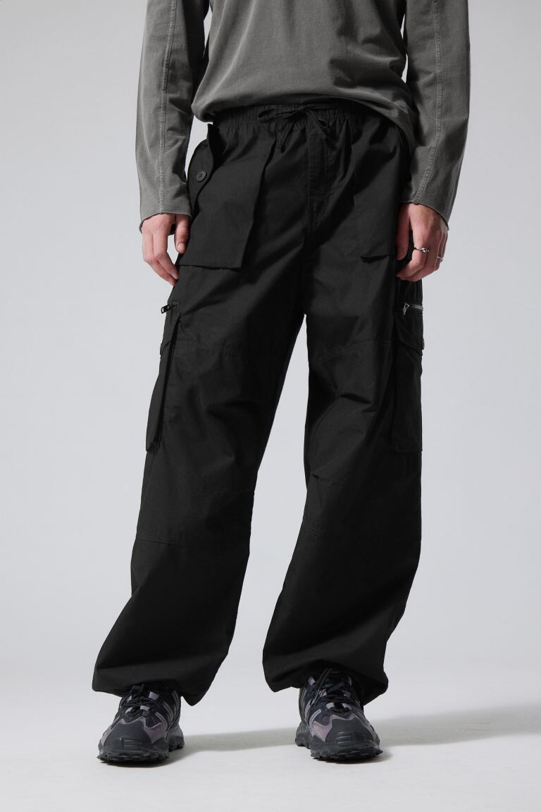

Свободные брюки карго piper H&M, черный