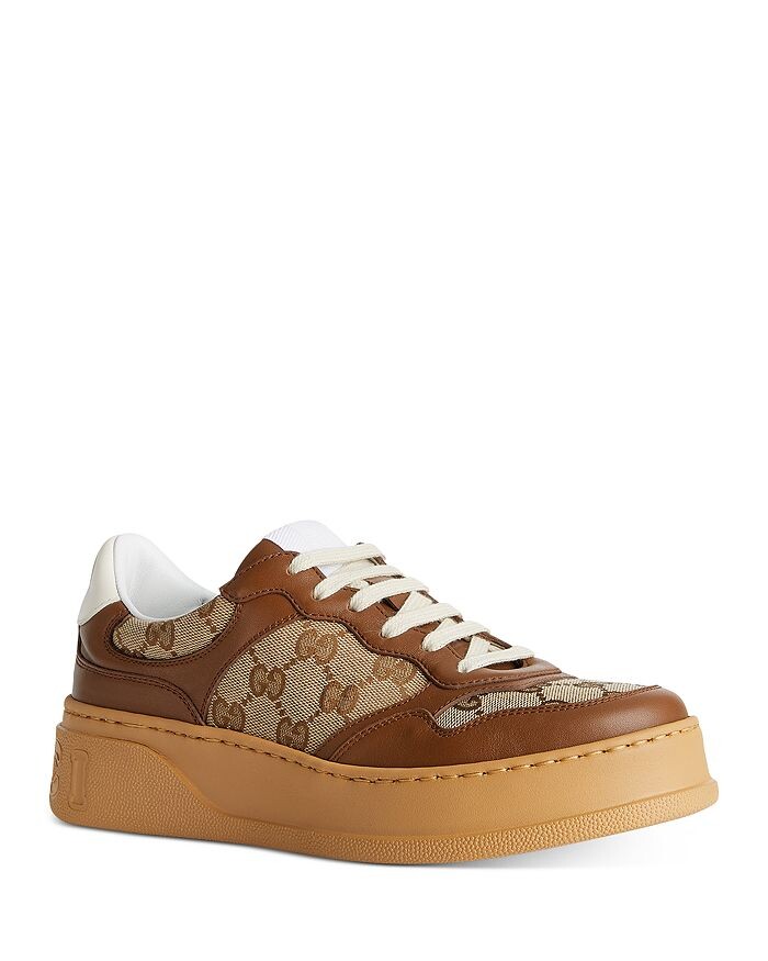 

Женские низкие кроссовки на платформе с логотипом GG Gucci