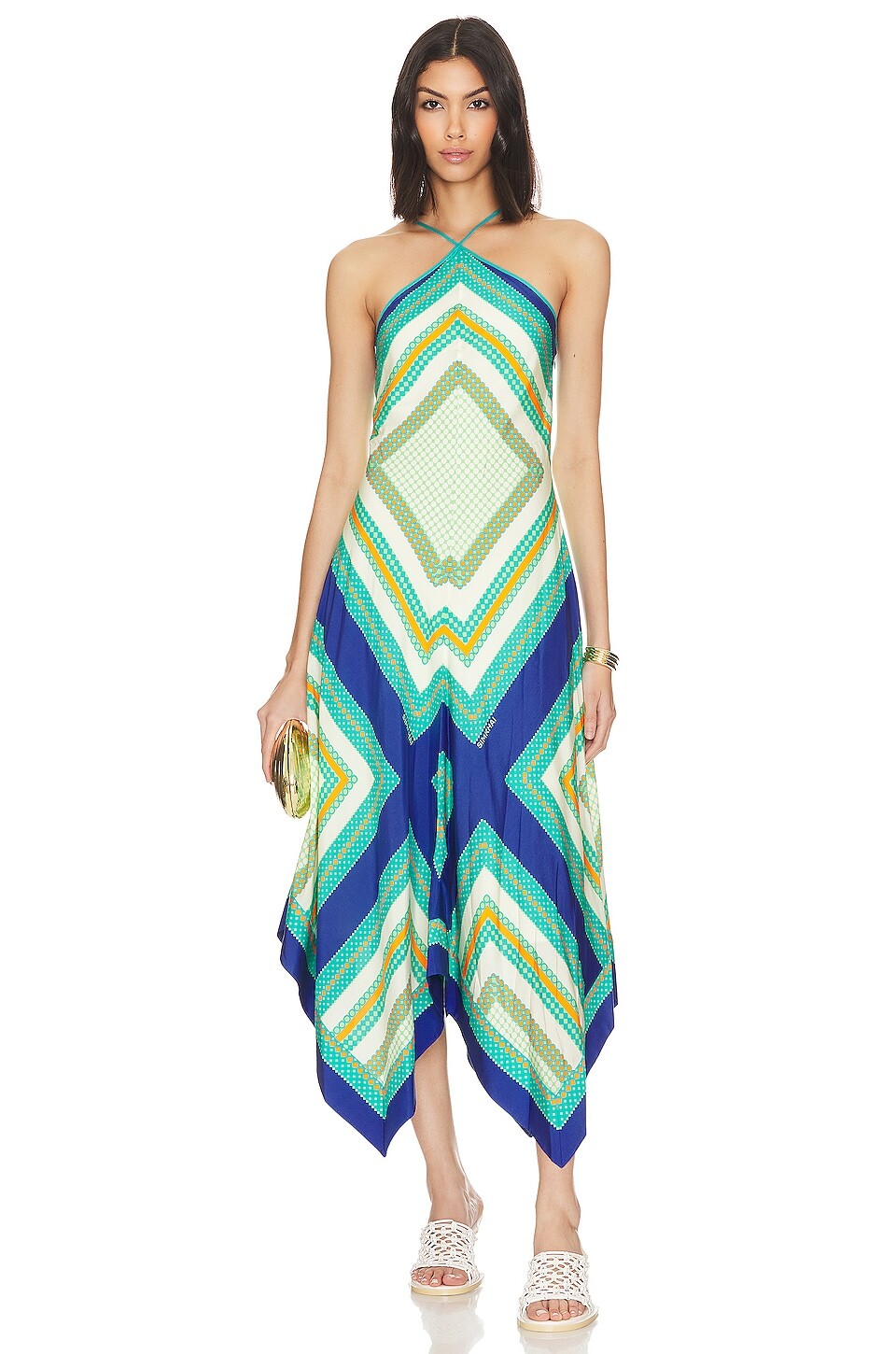 

Платье SIMKHAI Teyana Handkerchief, цвет Scarf Print Mykonos