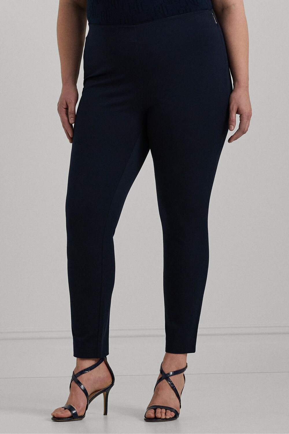 

Curve синие брюки из кеслина Lauren Ralph Lauren, синий