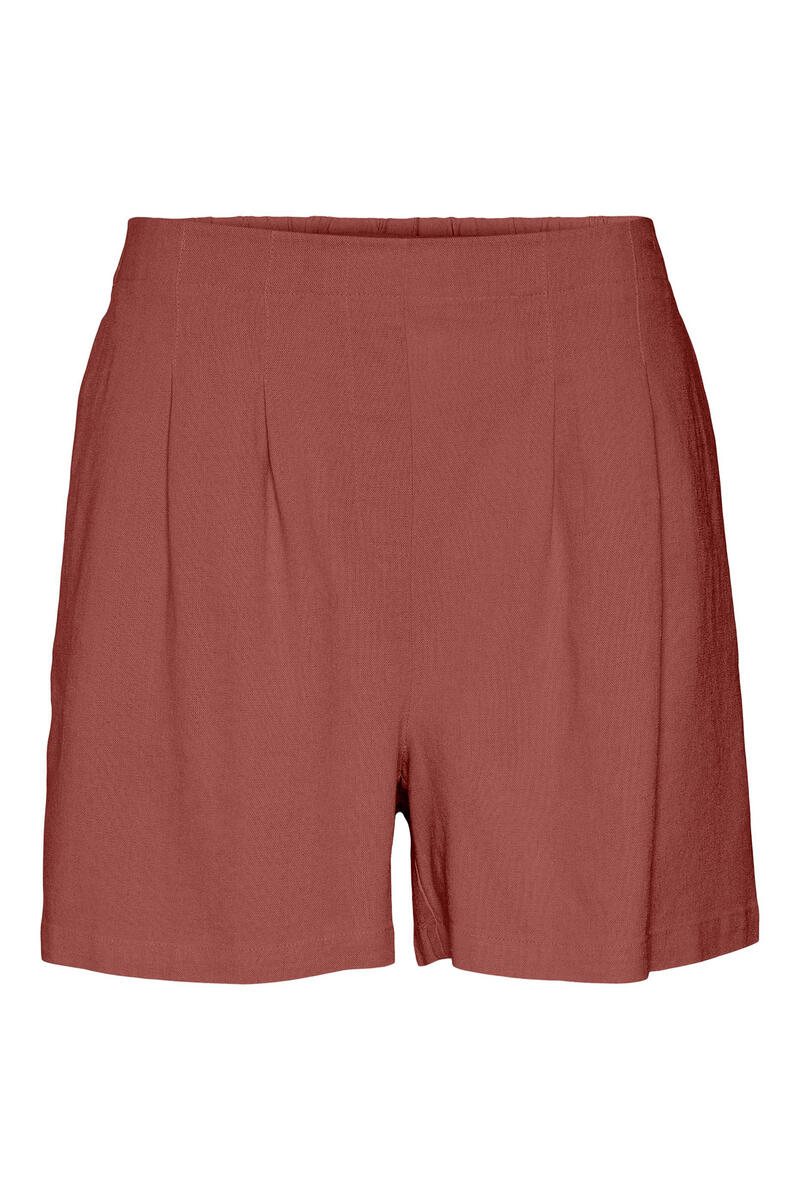 Льняные шорты Vero Moda, красный шорты юниор текстиль пояс на резинке размер 38 черный
