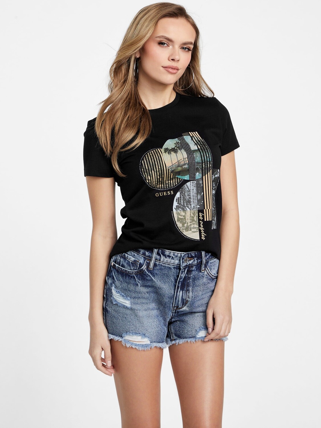 

Футболка Эко Рива Guess Factory, черный