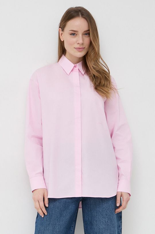 Хлопчатобумажную рубашку Pinko, розовый