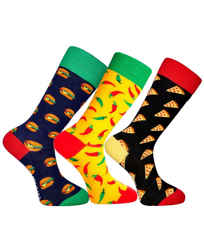 Новинка, комплект роскошных мужских носков Houston Crew, забавный, разноцветный, с бесшовным мыском, 3 шт. Love Sock Company, мультиколор мужской подарочный набор носков
