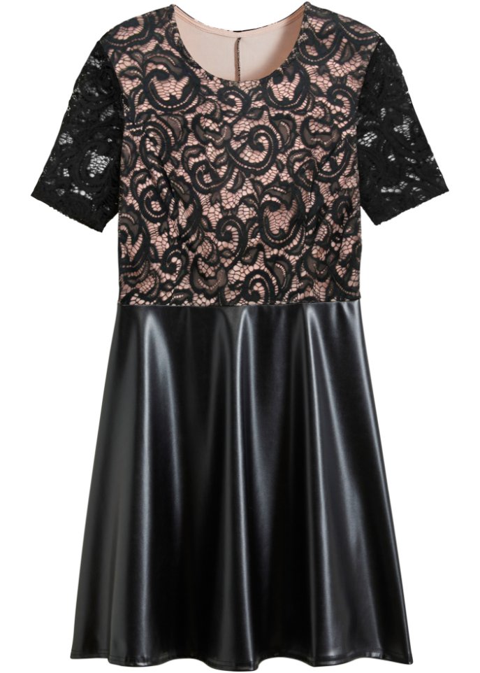 Платье с кружевом Bodyflirt Boutique, черный комбинезон с кружевом bodyflirt boutique синий