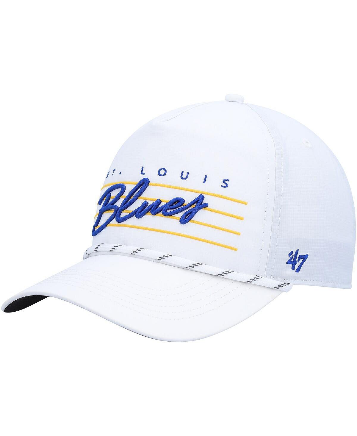 

Мужская белая кепка St. Louis Blues Downburst Hitch Snapback '47 Brand