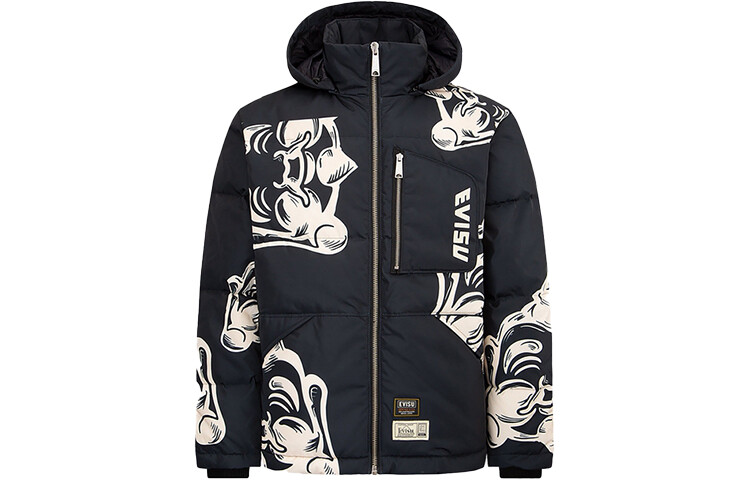 

Пуховик мужской черный Evisu, черный