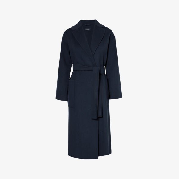 

Шерстяное пальто Nina с поясом S Max Mara, цвет ultramarine
