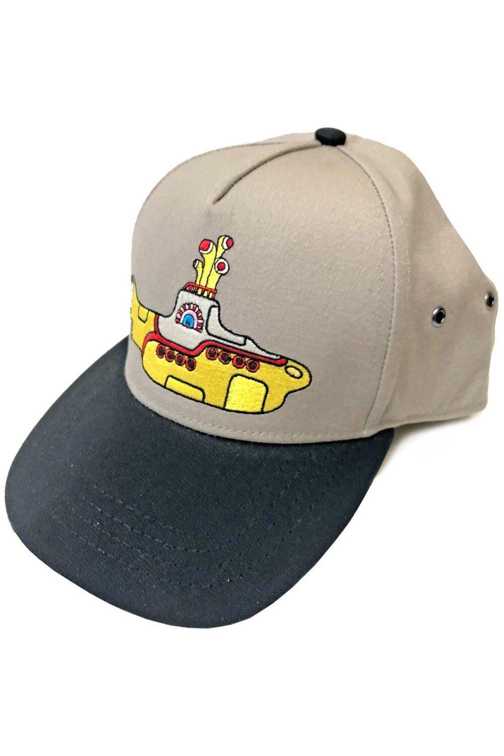 Желтая кепка Snapback Submarine The Beatles, черный