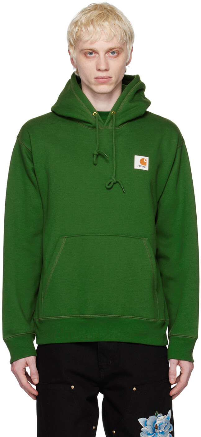 

Зеленый - Темная худи Carhartt WIP Edition Awake NY