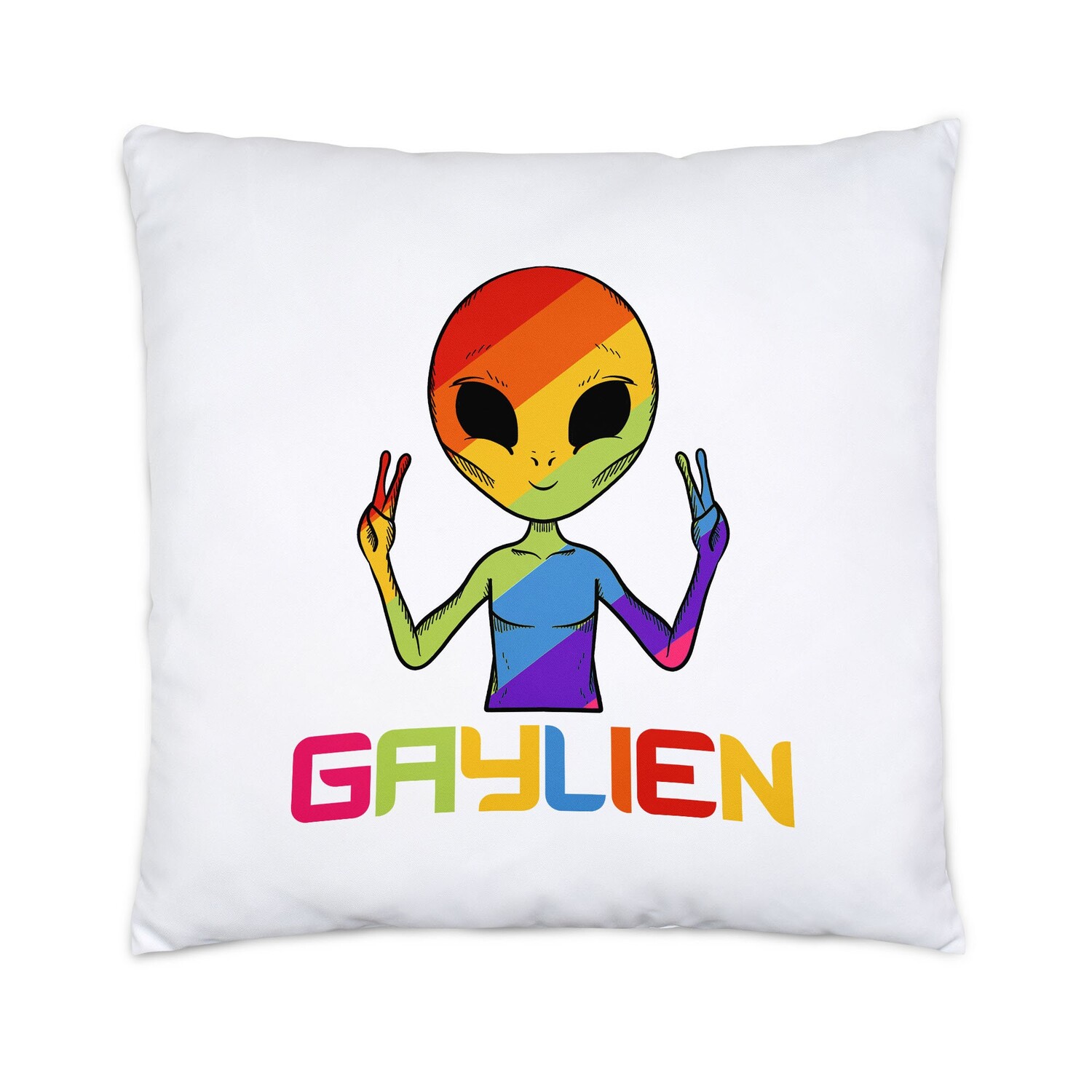

Подушка Gaylien LGBT Gay LGBTQ Pride Queer Gay CSD Pride Week Подарок 40 x 40 см