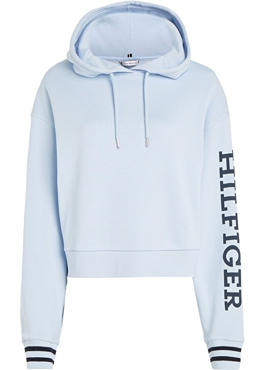 

Синяя женская толстовка с воротником с капюшоном Tommy Hilfiger, Синий