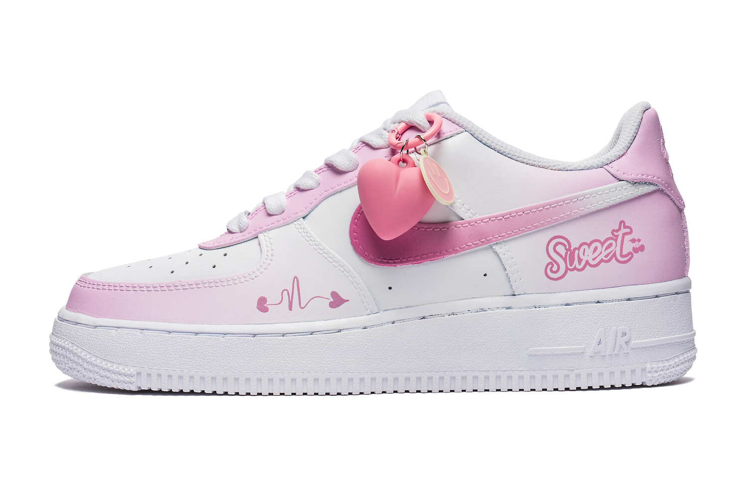 

Кроссовки Nike Air Force 1 Skateboarding Shoes Women's Low-top Pink/white, розовый