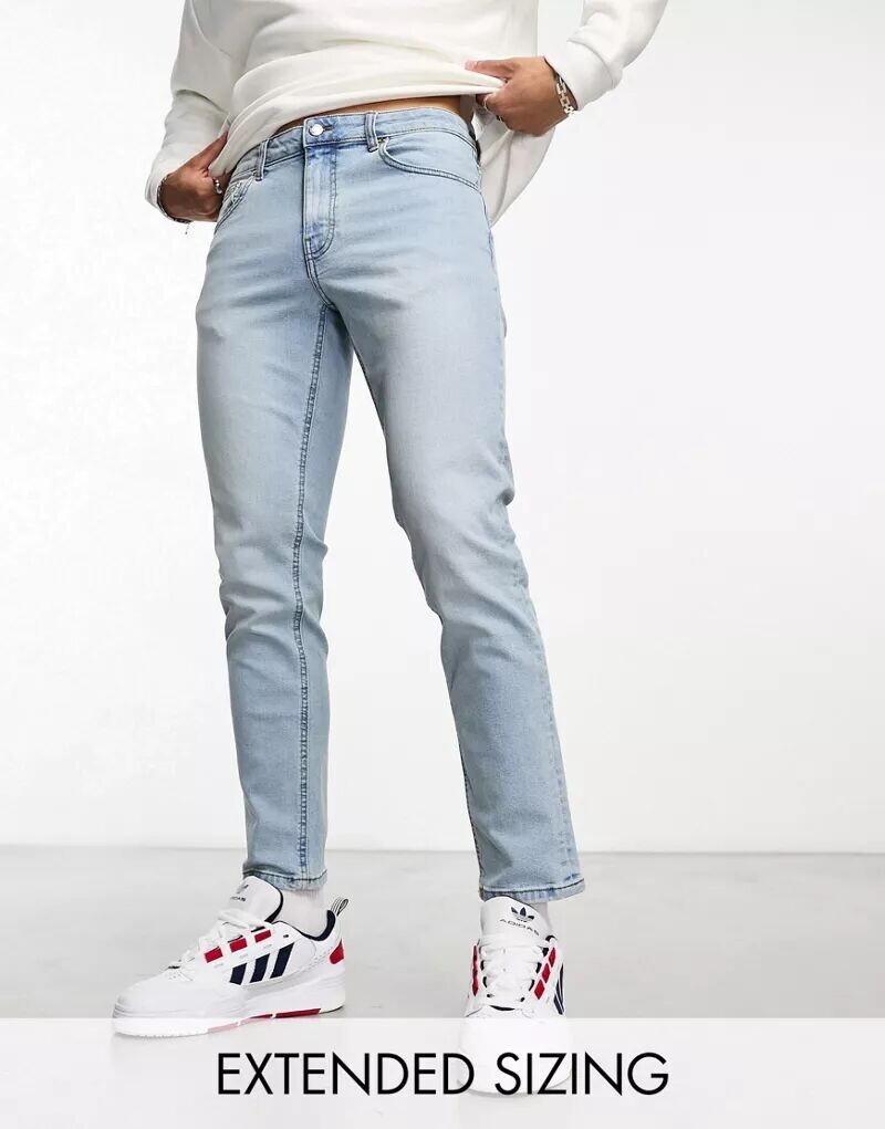 

Голубые зауженные джинсы ASOS