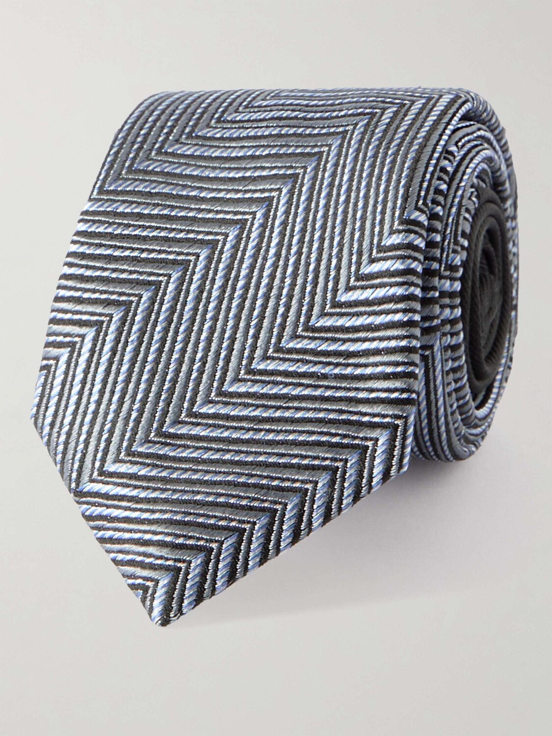 

Шелковый жаккардовый галстук шириной 7 см MISSONI, нави